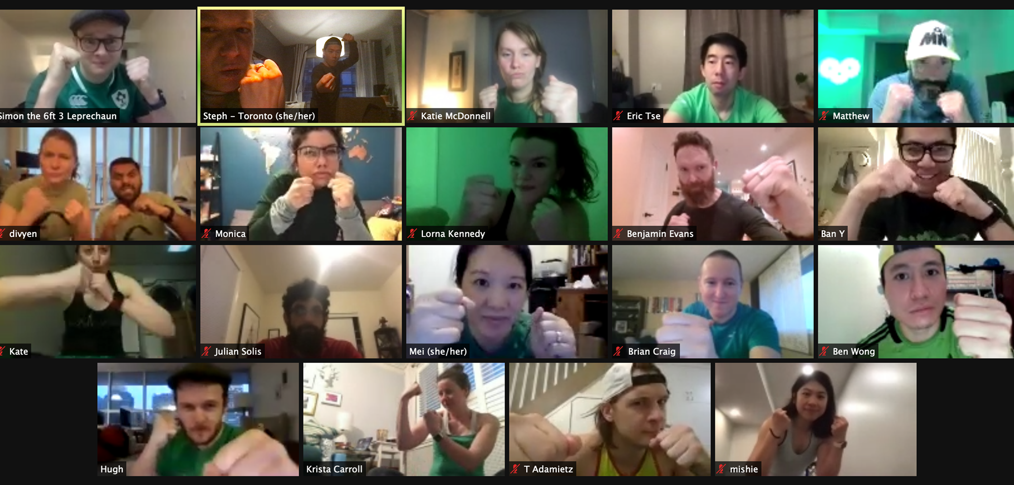 November Project Toronto virtual group picture