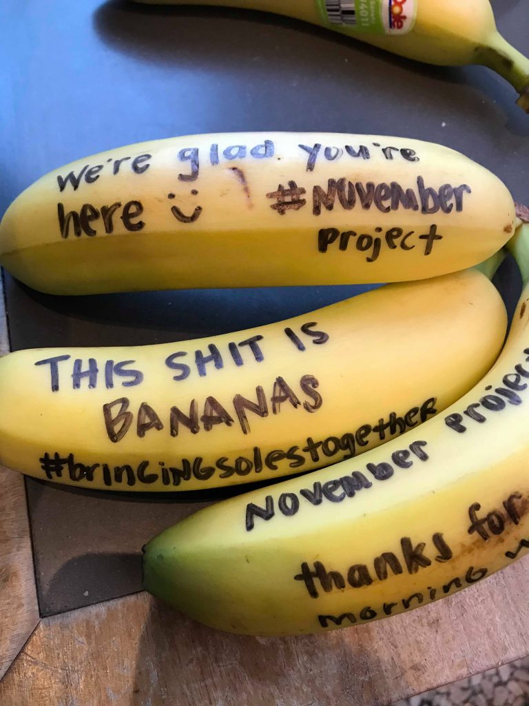 It’s snowing BANANAS(Ottawa) November Project