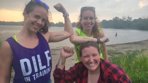 Foley, Em and Sarah Showing off tattoos