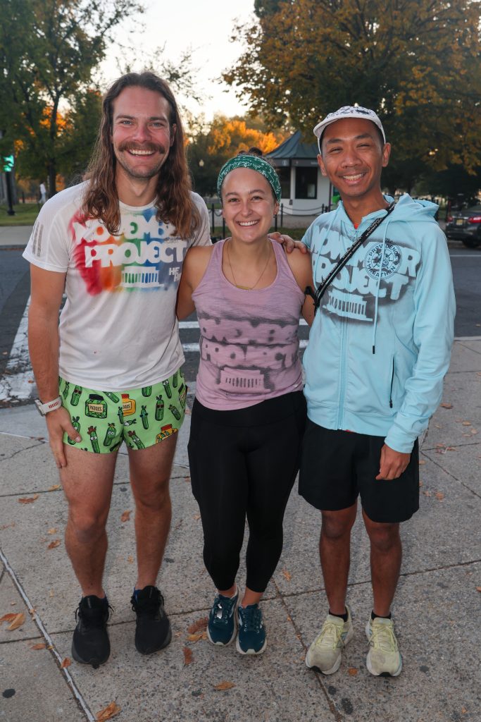 Group picture of Joe Snowaert, Phoebe Copeland, and Russell Vea