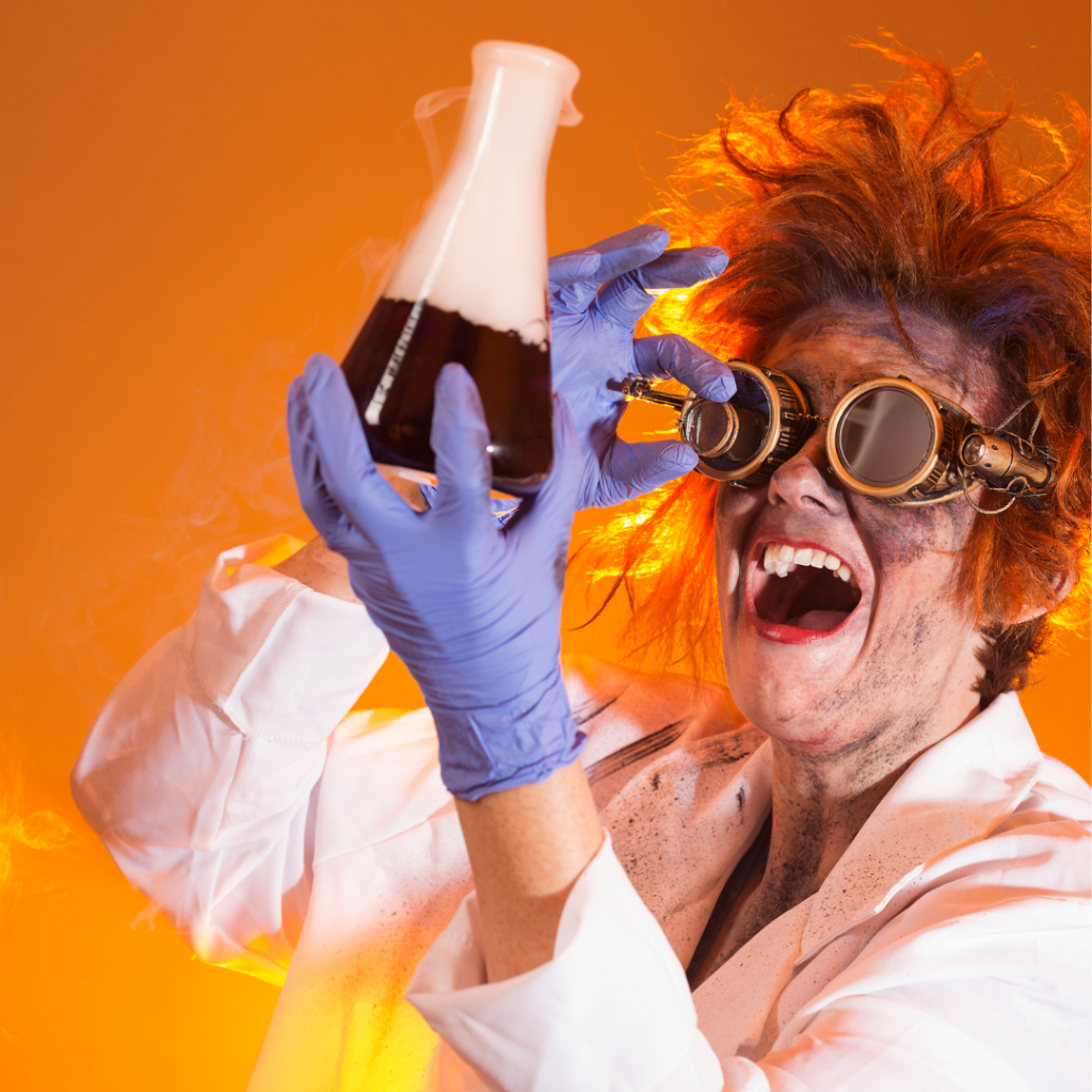 Mad Scientist doing science